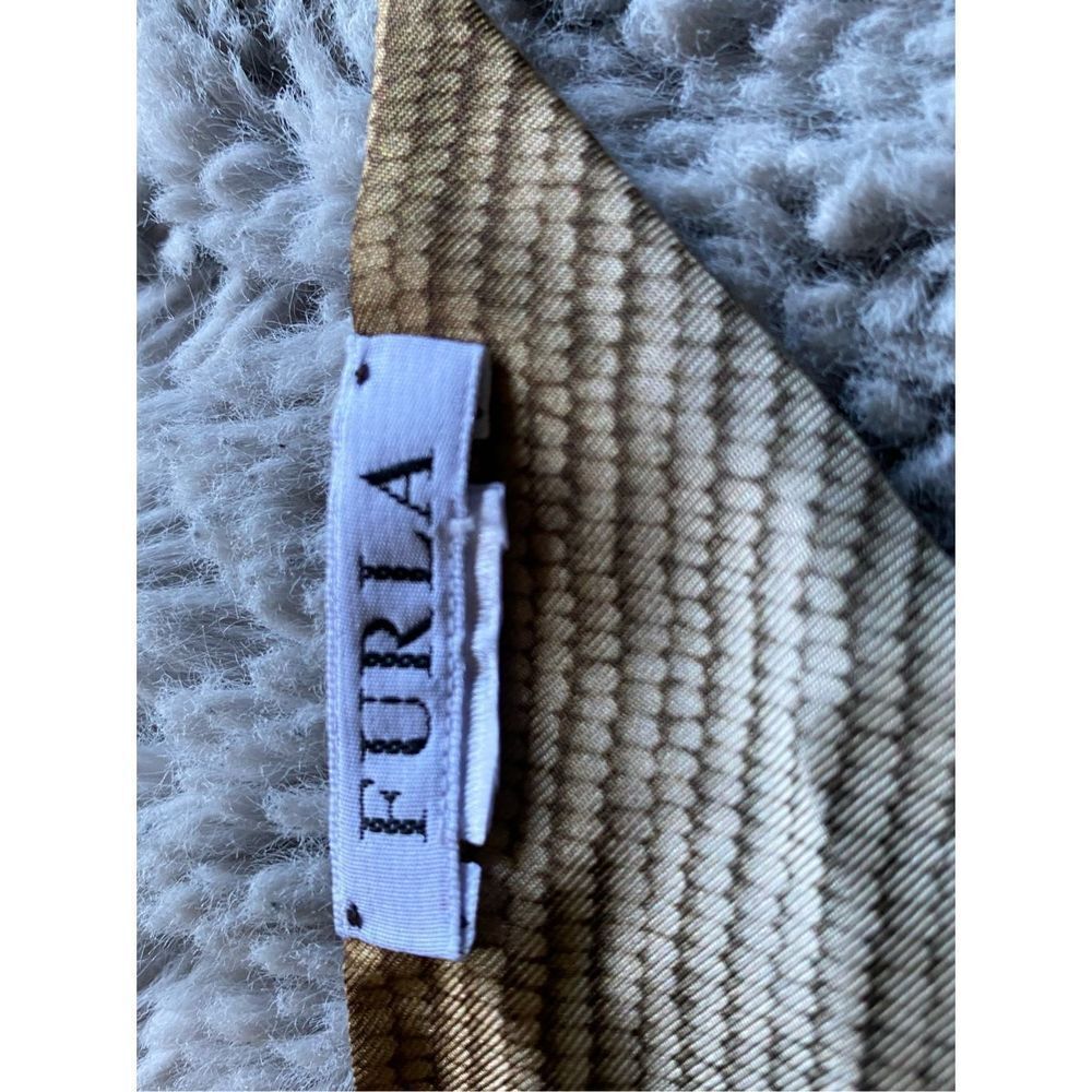 Furla Women's Black & Brown Modern Zebra Print Scarf One Size - Picture 12 of 14